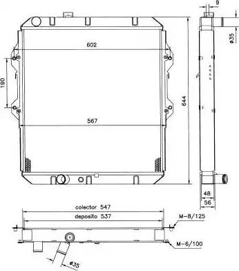 NRF 52120 - Радиатор, охлаждение двигателя avtokuzovplus.com.ua