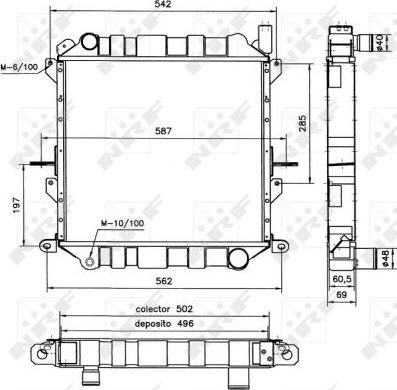 NRF 52126 - Радіатор, охолодження двигуна autocars.com.ua