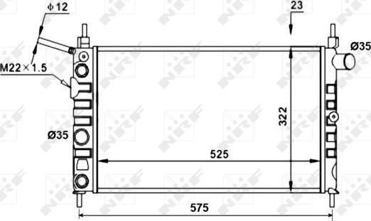 NRF 52156 - Радиатор, охлаждение двигателя autodnr.net