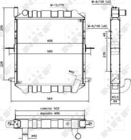 NRF 52244 - Радіатор, охолодження двигуна autocars.com.ua