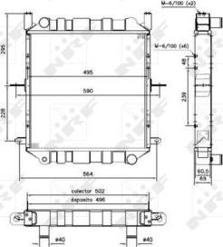 NRF 52247 - Радіатор, охолодження двигуна autocars.com.ua