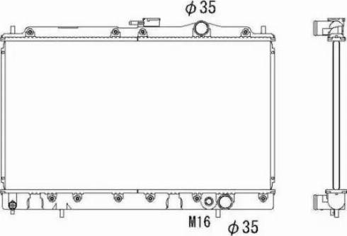 NRF 526552 - Радіатор, охолодження двигуна autocars.com.ua