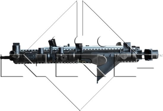 NRF 529513 - Радіатор, охолодження двигуна autocars.com.ua