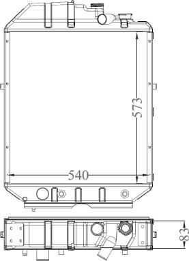 NRF 530001 - Радіатор, охолодження двигуна autocars.com.ua