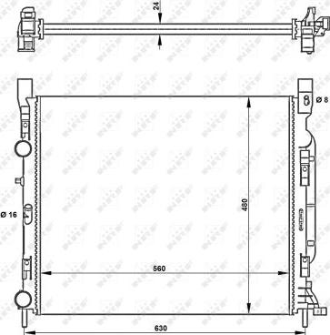 NRF 53002 - Радіатор, охолодження двигуна autocars.com.ua