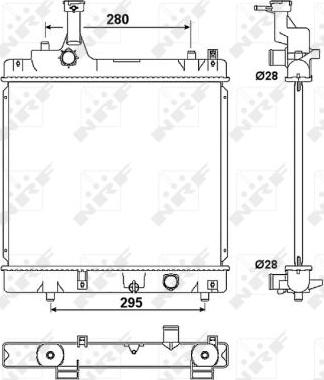 NRF 53078A - Радіатор, охолодження двигуна autocars.com.ua