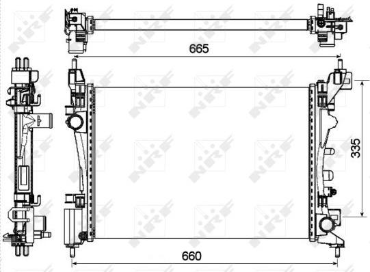 NRF 53115 - радіатор autocars.com.ua