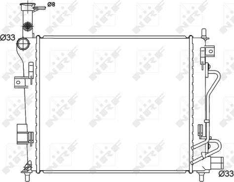 NRF 53147 - Радиатор, охлаждение двигателя avtokuzovplus.com.ua