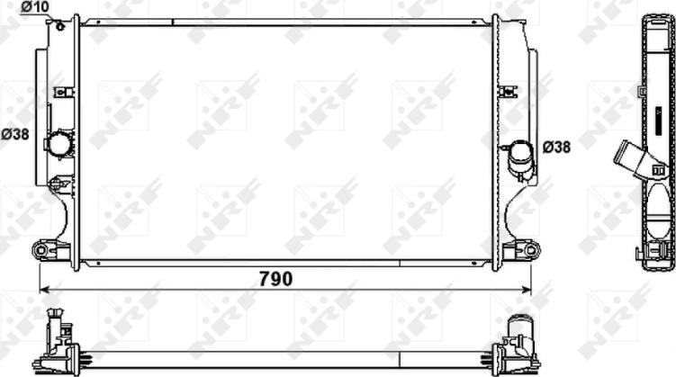 NRF 53181 - Радіатор, охолодження двигуна autocars.com.ua