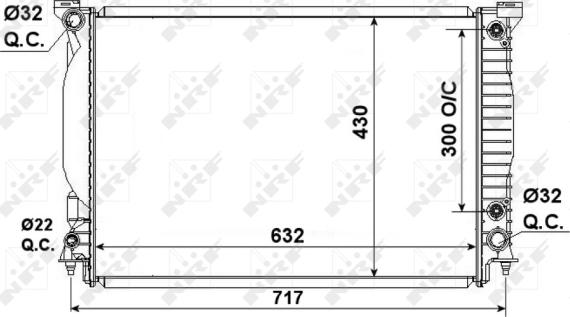 NRF 53190 - Радиатор, охлаждение двигателя avtokuzovplus.com.ua