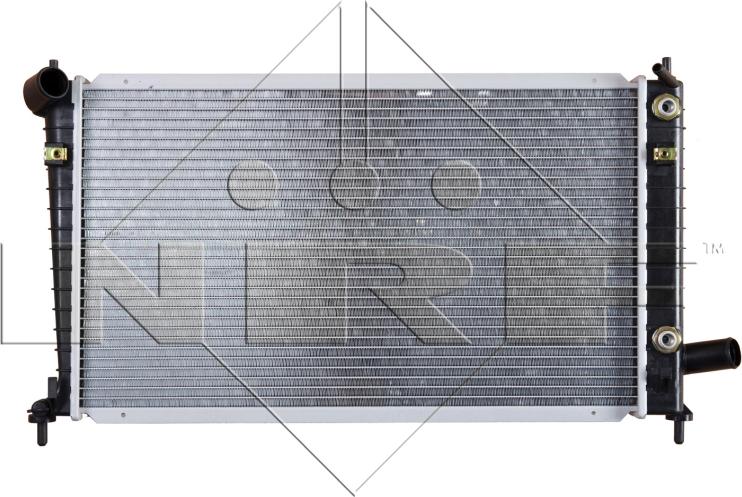 NRF 53196 - Радіатор, охолодження двигуна autocars.com.ua