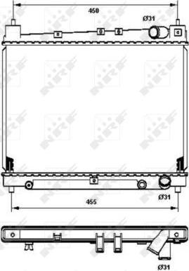 NRF 53211 - Радіатор, охолодження двигуна autocars.com.ua