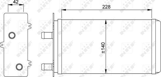 NRF 53214 - Теплообменник, отопление салона avtokuzovplus.com.ua