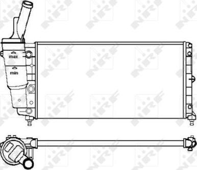 NRF 53226 - Радіатор, охолодження двигуна autocars.com.ua