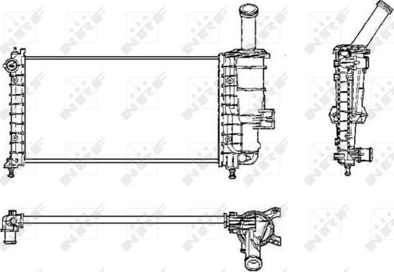 NRF 53230 - Радиатор, охлаждение двигателя avtokuzovplus.com.ua
