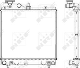 NRF 53257 - Радіатор, охолодження двигуна autocars.com.ua