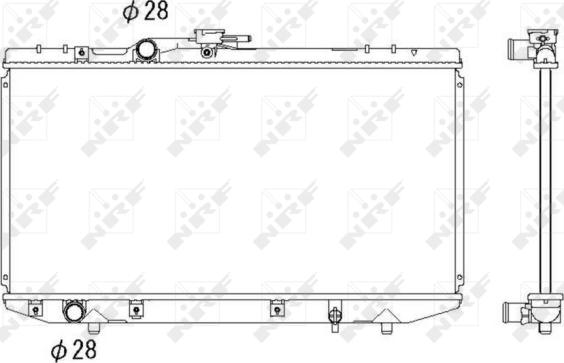 NRF 53269 - Радіатор, охолодження двигуна autocars.com.ua