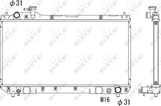 NRF 53275 - Радіатор, охолодження двигуна autocars.com.ua