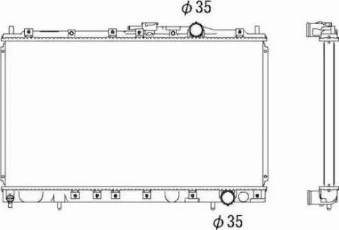 NRF 53299 - Радіатор, охолодження двигуна autocars.com.ua