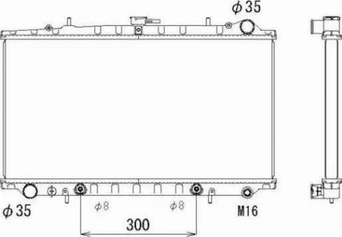 NRF 53311 - Радіатор, охолодження двигуна autocars.com.ua