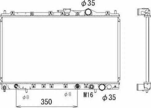 NRF 53314 - Радіатор, охолодження двигуна autocars.com.ua