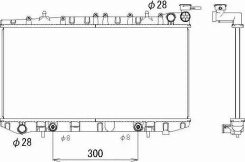 NRF 53321 - Радіатор, тяговий акумулятор autocars.com.ua