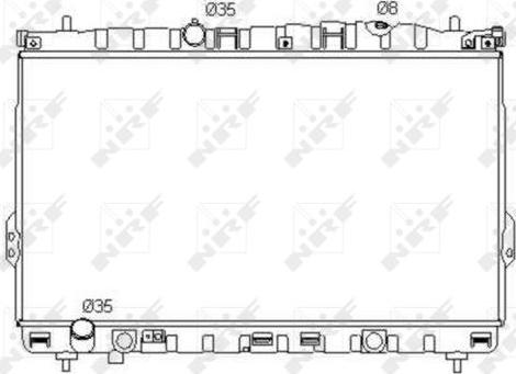 NRF 53353 - Радиатор, охлаждение двигателя avtokuzovplus.com.ua