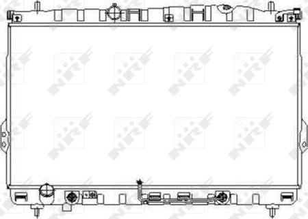 NRF 53354 - Радиатор, охлаждение двигателя avtokuzovplus.com.ua