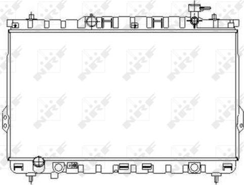 NRF 53357 - Радіатор, охолодження двигуна autocars.com.ua