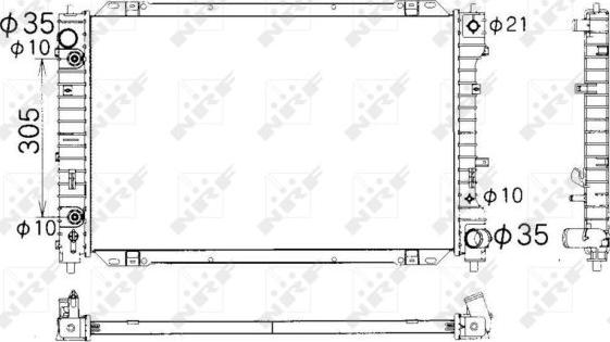 NRF 53378 - Радиатор, охлаждение двигателя autodnr.net