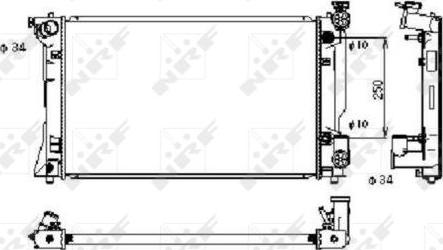 NRF 53395 - Радіатор, охолодження двигуна autocars.com.ua