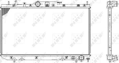 NRF 53420 - Радіатор, охолодження двигуна autocars.com.ua