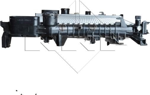 NRF 53423 - Радіатор, охолодження двигуна autocars.com.ua