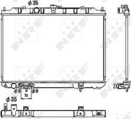 NRF 53453 - Радиатор, охлаждение двигателя avtokuzovplus.com.ua