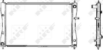 NRF 53463 - Радіатор, охолодження двигуна autocars.com.ua