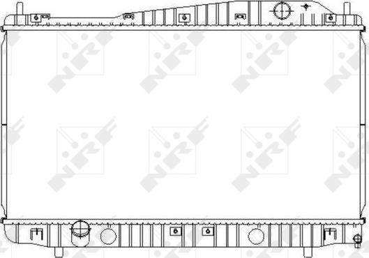 NRF  53481 - Радіатор, охолодження двигуна autocars.com.ua