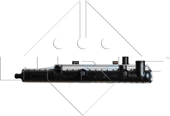 NRF 53531 - Радиатор, охлаждение двигателя avtokuzovplus.com.ua