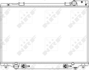 NRF 53539 - Радіатор, охолодження двигуна autocars.com.ua