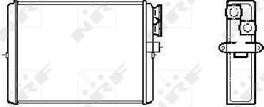 NRF 53559 - Теплообмінник, опалення салону autocars.com.ua