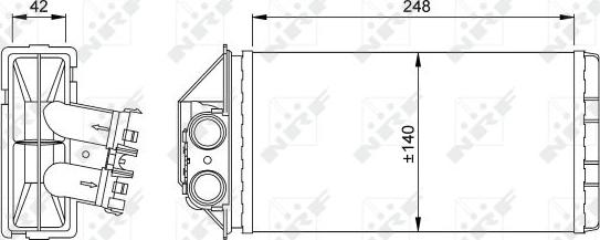 NRF 53561 - радіатор autocars.com.ua