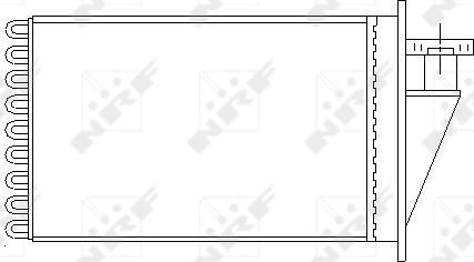 NRF 53565 - Теплообмінник, опалення салону autocars.com.ua