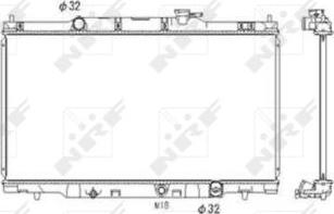 NRF 53573 - Радіатор, охолодження двигуна autocars.com.ua