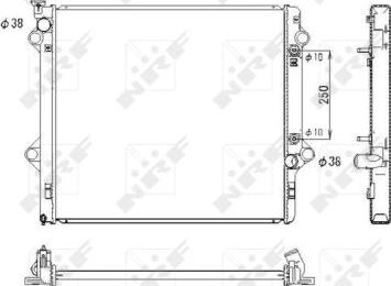 NRF 53575 - Радіатор, охолодження двигуна autocars.com.ua