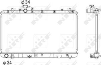 NRF 53581 - Радіатор, охолодження двигуна autocars.com.ua