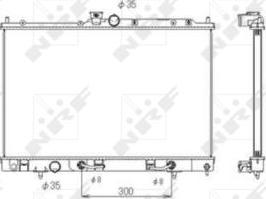 NRF 53594 - Радіатор, охолодження двигуна autocars.com.ua