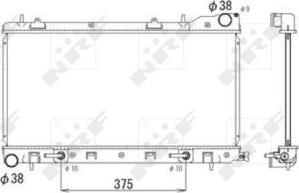 NRF 53596 - Радіатор, охолодження двигуна autocars.com.ua