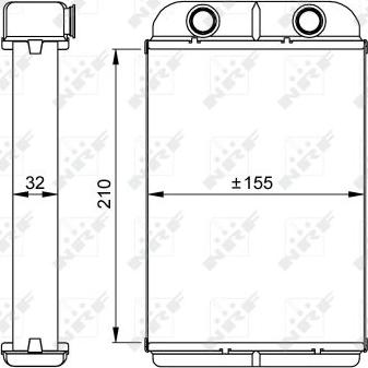 NRF 53611 - Теплообмінник, опалення салону autocars.com.ua