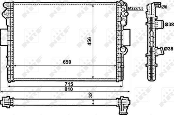 NRF 53612 - радіатор autocars.com.ua