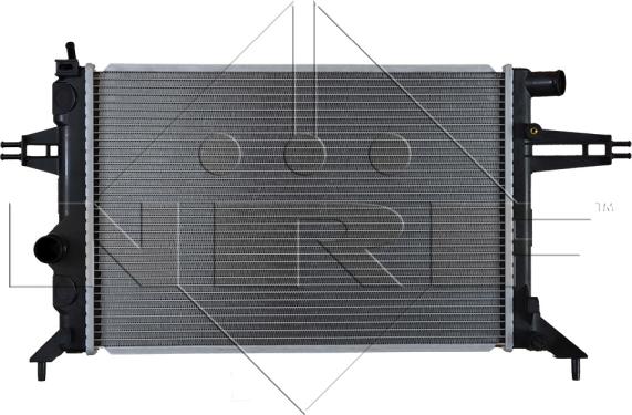 NRF 53628 - Радіатор, охолодження двигуна autocars.com.ua
