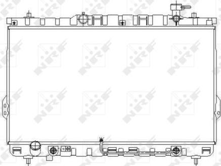 NRF 53646 - Радіатор, охолодження двигуна autocars.com.ua